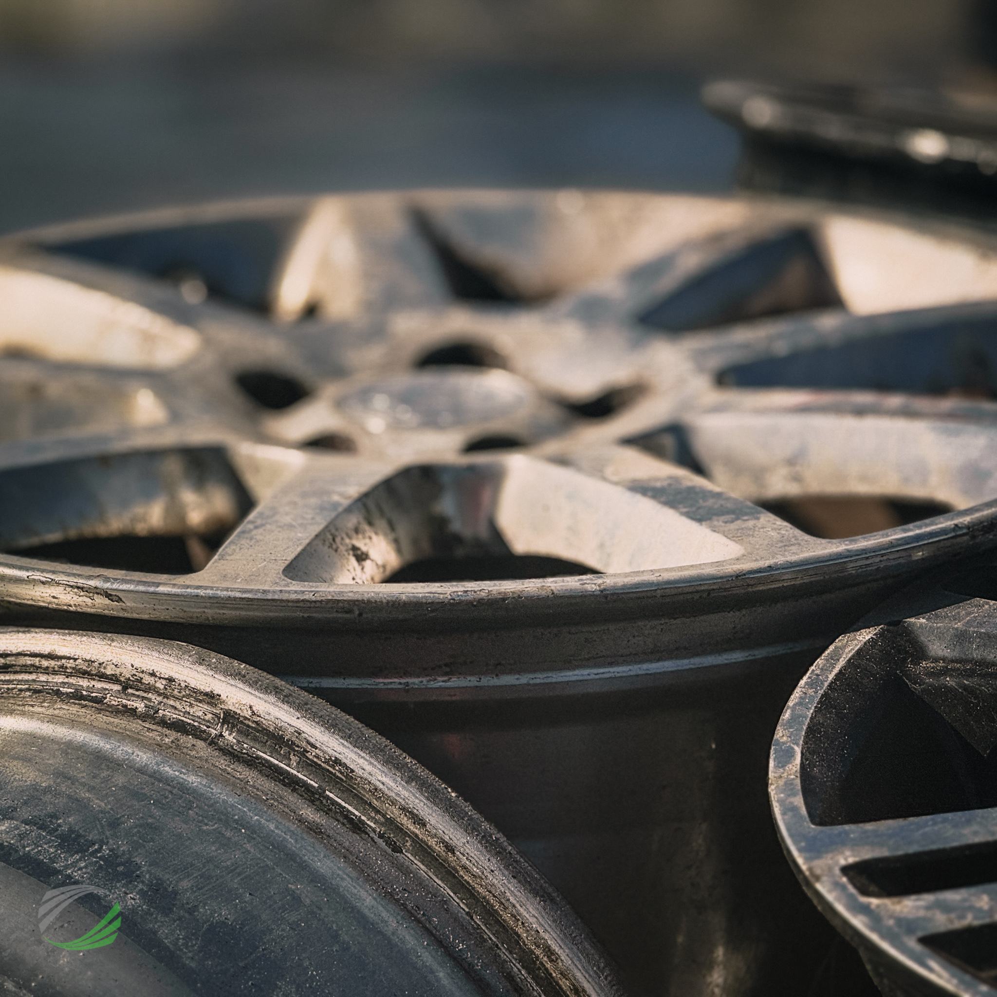 Rim with tire still attached